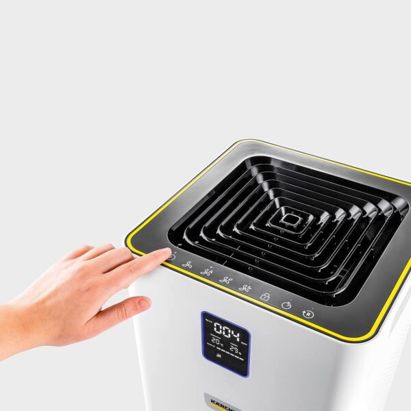 Kärcher Air Purifier AF 50, Flow Rate: 520 m³/h, Room Size: 50 m², Filtration Power: Removes 99.95% of Particles up to 0.3 μm Type Dust, Pollen & Allergens, Auto Mode & Night - Image 7