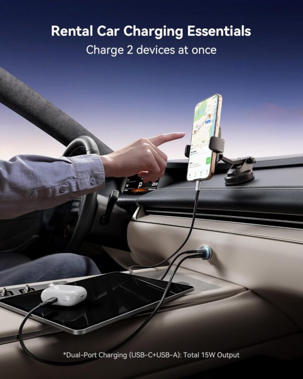 INIU Car Charger, Cigarette Lighter USB Charger Total 60W [C 30W+A 30W], 12V USB Socket, [1m] 100W PD3.0 Type C Cable Fast Charge, Car Phone Charge Adapter for iPhone 16 Pro Max iPad Samsung Laptops - Image 7