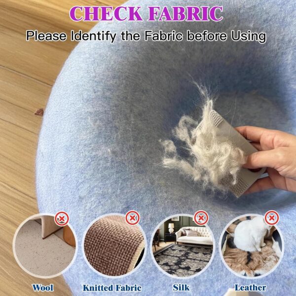Carpet Rake with 57" Long Handle for Dog Hair Remover,Double Sided,Push or Pull,Easy to Work,Upgrated Carpet Brush for Pet Hair,Reusable Lint Rollers - Image 5