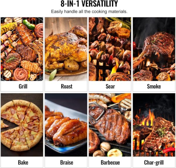Portable Charcoal Grill BBQ with Cart - Heavy Duty 53-inch Outdoor Cooking Equipment - Image 4
