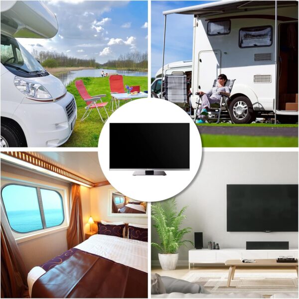 SYLVOX 24 inch Smart TV with DVD Player Built in and Satellite Decoder, Google Play, Frameless RV TV 1080P FHD, Support WiFi Bluetooth, HDMI USB, Android 12V TV for Campervans, Motorhomes, Caravans - Image 6