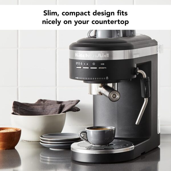 KitchenAid ESPRESSO MACHINE - ARTISAN - CAST IRON BLACK 5KES6503BBK - Image 5