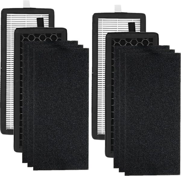 Replacement Filter Set Compatible with Silentnight 38060 Air Purifier, Part 38063 For NETTA Air Purifier 28W, True HEPA & Activated Carbon Air Filter (2 Pack) - Image 2