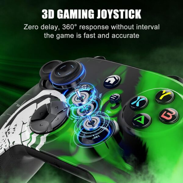 Nonbliep Compatible with Xbox Controller, for Xbox Series X|S, Xbox One X|S, Steam, PC, Special Edition Custom Wireless Controller with 3.5mm Audio Jack/Dual Vibration/Turbo Need to Upgrade - Image 4