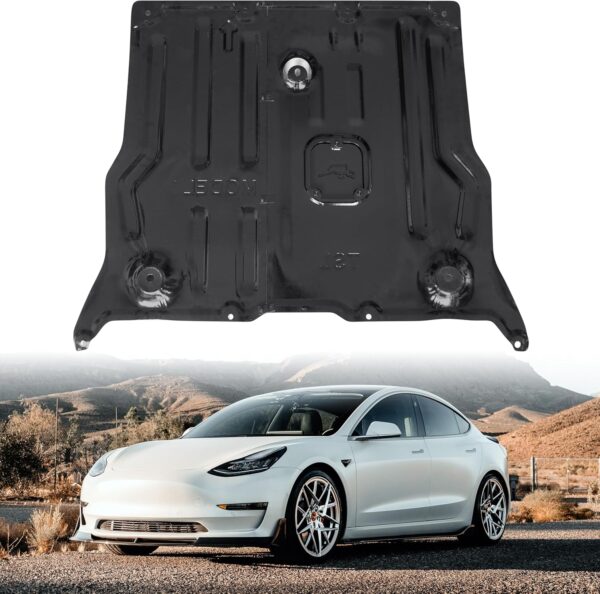KEWISAUTO Front Skid Plate for Tesla Model 3 / Model Y, Splash Shield Cover Under Engine Guard Cover Chassis Guard Plates for Tesla 2017-2024 / 2020-2024 Accessories - Image 2