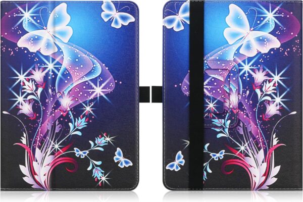 HGWALP Universal Case for 7-8 inch Tablet, Stand Folio Case with Adjustable Silicon Band and Stand - Image 3