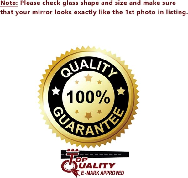 Hightecpl 18LS Left Passenger Side Convex Door Wing Mirror Glass - Image 4