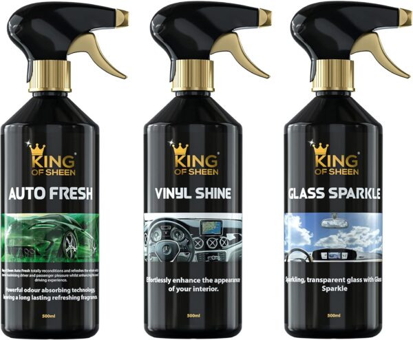 King of Sheen Waterless 11 Piece Car Cleaning Kit, to Clean Your Entire Vehicle to a showroom Standard. Ideal Car Gift Set for the Car Enthusiast. - Image 4
