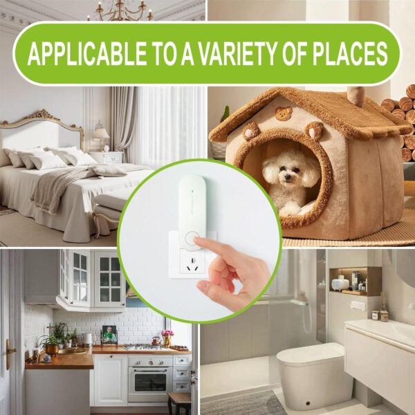 Mini Air Purifier,Small Air Purifier with Silent Work,Plug ln Air Freshener for Bedroom/Home/Kitchen/Toilets/Living Room/Pet Room - White - Image 7
