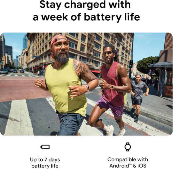 Google Fitbit Charge 6 Activity Tracker with 6-months Premium Membership Included, 7 days battery life and Google Wallet and Google Maps, Porcelain / Silver Aluminium - Image 3