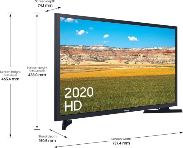 Samsung 32 Inch, 720p, T4300 LED HDR Smart TV With Contrast Enhancer, Ultra Clean View & Purcolour Image Technology Built-In, HDMI, USB, Easy To Set Up, App Connectivity - Image 4