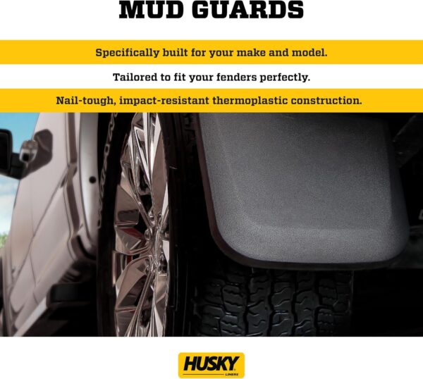 Husky Liners 58391 Black Front Mud Guard (Fits 15-17 Edge will not fit sport models), 1 Pack - Image 4