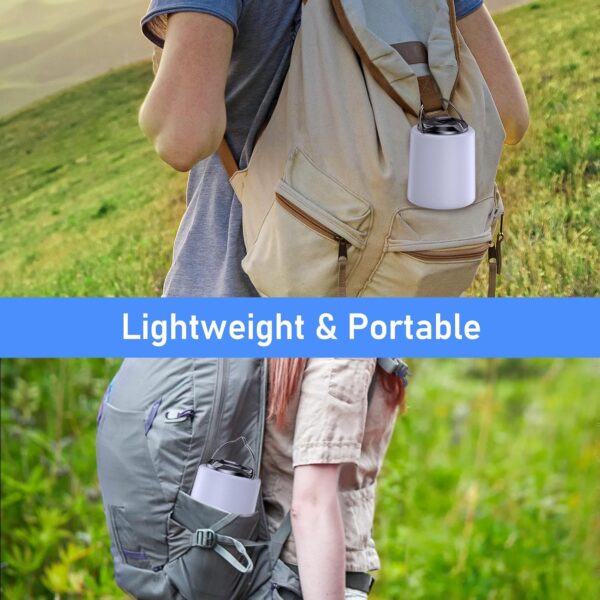 Blukar Rechargeable Camping Lantern - 3000K Warm Light, 3 Light Modes, 10+ Hrs Runtime, Waterproof for Tent, Emergency, Black - Image 7