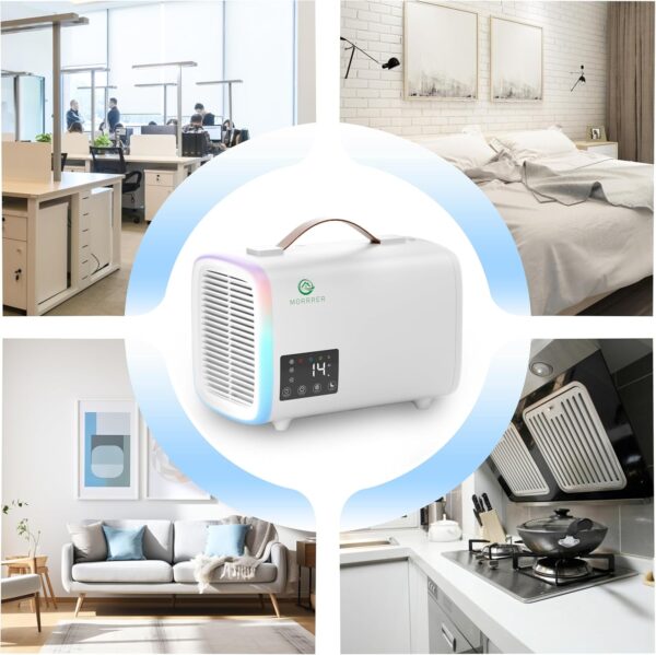 Morrrer Air Purifiers for Bedroom, Air Purifiers Cleaner For Pets Allergies, Air Purifier for Dust, Quiet Baby Air Purifier (White) - Image 8