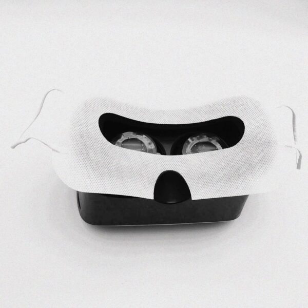 100 Pack Disposable VR Mask Sanitary VR Eye Covers Universal Sanitary VR Mask for VR Face Mask,Virtual Reality Face Mask Compatible with most vr headset White - Image 4