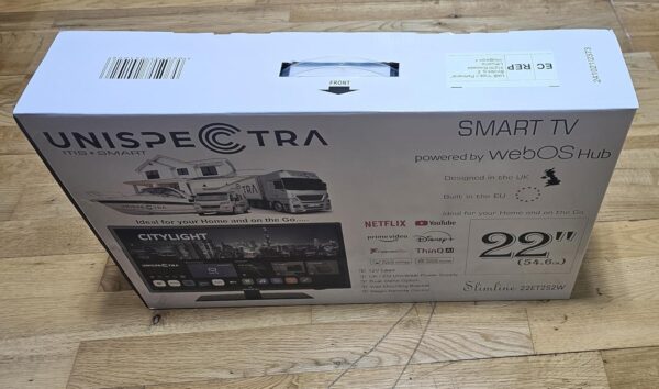 Unispectra ® 22” 12v Smart TV (webOS) ELED Full HD 240v 24v 12v Freeview & SAT Tuner, 3x HDMI, 2x USB, Magic Remote. 12V TVs for Motorhomes, Campervan, Caravan TV, Truck, Van, Boat - Image 11