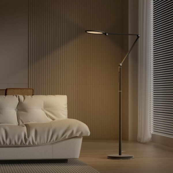 Honeywell LED Floor Lamp - F01BK Sunturalux™ Eye Caring Dimmable Standing Light with Remote,Bright Natural Daylight 5 Colors & 5 Brightness Adjustable Tall Lampara for Home Office Living Room Bedroom - Image 7