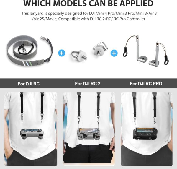 STARTRC Balance Lanyard for RC 2/ RC/RCPro Controller Neck Strap for DJI Mini 4Pro/Mini3 Pro/Mavic 3 /Mini3 /Air 3S Drone Remote Lanyard Accessories - Image 5