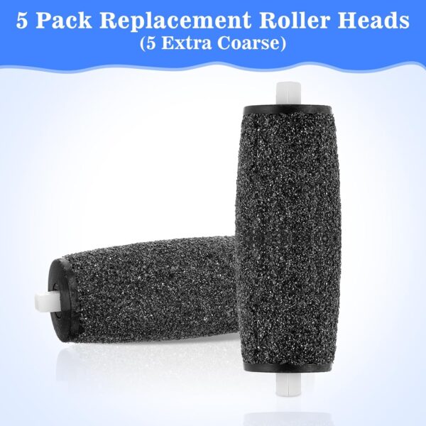 5Pcs Extra Coarse Pedi Replacement Rollers, Scholl Foot File Replacement Rollers Electric Foot File Replacement Heads, Perfect Refills Electronic Foot File - Image 6