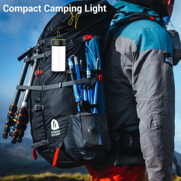 CT CAPETRONIX LED Camping Lights, Rechargeable Camping Lanterns with 400LM 5 Light Modes Water-Resistant, Portable Emergency Tent Lights for Camping Power Cuts Hiking (2-Pack, Grass Green) - Image 6