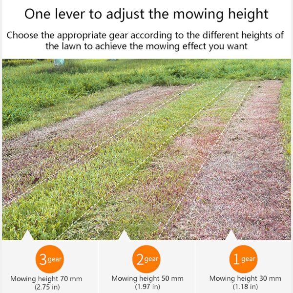 GESAIDES 33 cm (13 in) Electric Lawn Mower for Small Yards, 2-in-1 Compact, Lightweight Brushless Motor, 40V 4.0Ah Battery & Charger Included - Image 6