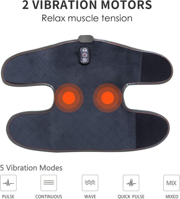 Comfier Heated Knee Massager with Vibration Massage, Knee Warmer, Leg Massager, Birthday Gifts for Her Him,Gifts for Men/Women - Image 4