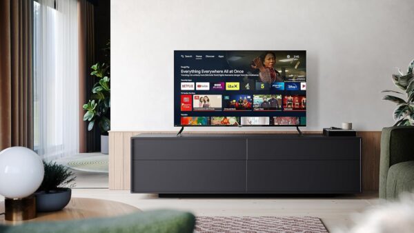SHARP 4T-C50FL6KL2AB 50 Inch Smart TV 4K LED TV Unit with Google Assistant Hub, Freeview Play & Chromecast Device Built In, Android TV, UHD Frameless Television, 3x HDMI & 2x USB Bluetooth TV – Black - Image 6