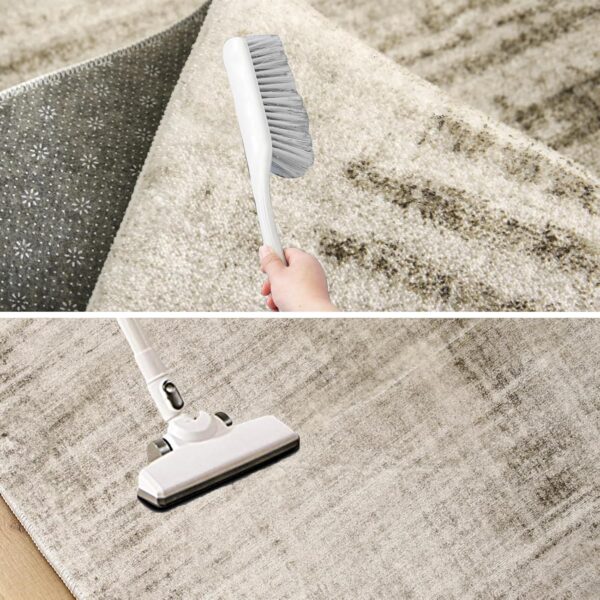 Tinyboy-hbq Area Rugs Abstract Rug Modern Soft Living Room Carpet Large Washable Shaggy Rugs for Living Room Bedroom Dining Room Indoor Home Decor Carpet (Abstract Beige Grey/Light Brown, 200×250 cm) - Image 5