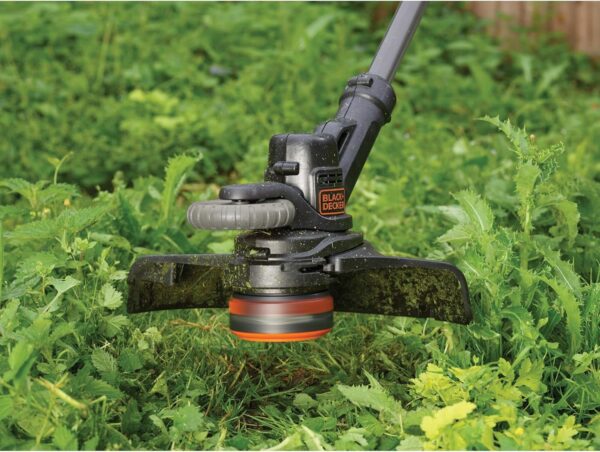Black+Decker Rasentrimmer AFS Reflex Fadenverlängerung (18V 2,0Ah, 28 cm Schnittbreite, verstellbarer Zweithandgriff, Einzelfaden 9 m/1,6 mm, inkl. Akku und Ladegerät) STC1820PC - Image 5