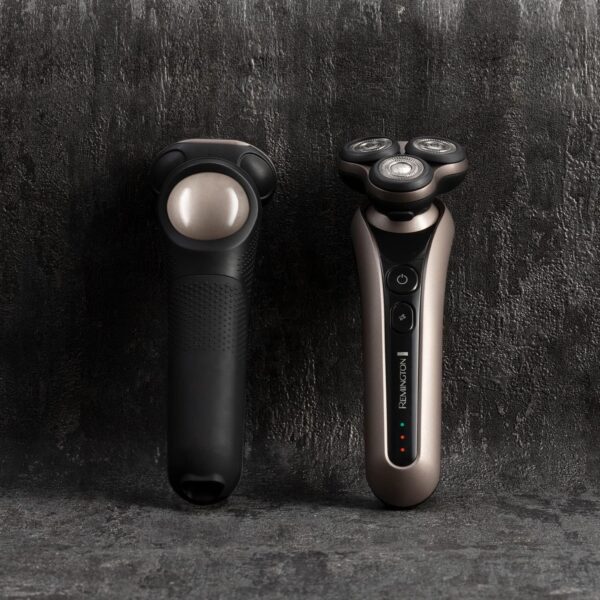 Remington X7 Limitless Men's Electric Shaver (Cordless, Wet & Dry, Rotary Shaver, 360° PivotBall, Flexible Shaving Heads, Detail Trimmer, Turbo Mode, USB, 60-Minute Usage, 90-Minute Charge) XR1770 - Image 3