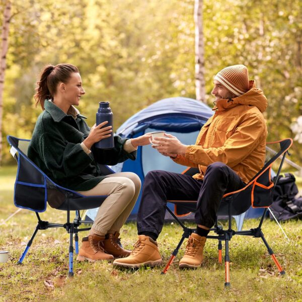 Sportneer Camping Chairs, Folding Chairs for Outside Adjustable Height Beach Chair for Adults Portable Camp Chairs Foldable Compact Backpacking Chair for Camping Hiking Picnic Outdoor - Image 3