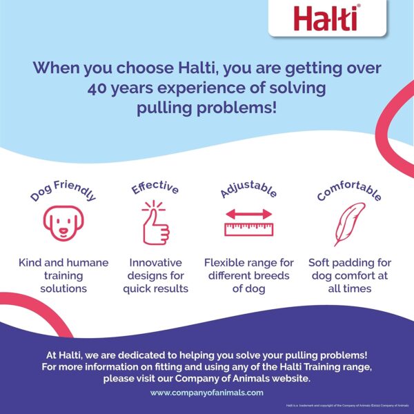 HALTI Front Control Harness, Size Medium, Bestselling Professional Dog Harness to Stop Pulling on the Lead, Easy to Use, Anti-Pull Training Aid, Front Leading No Pull Harness for Medium Dogs - Image 7