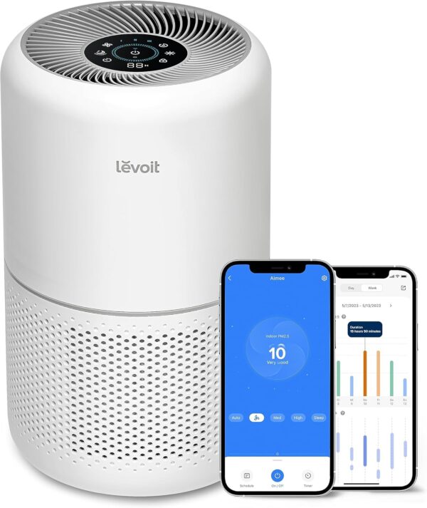 LEVOIT Smart HEPA Air Purifiers for Home Bedroom 104m², Washable Filter with Pet Mode & Smart Wifi Air Purifier for Home Bedroom 100m², CADR 240m³/h, HEPA Filter with Real Time - Image 6