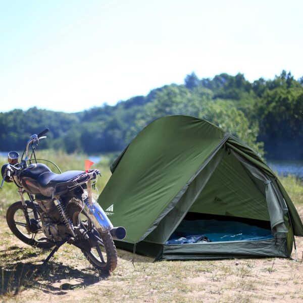 Forceatt Tent, 1/2 Person Two Doors Camping Tent, Ultralight Waterproof 1-2 Man Tent,Quick To Set Up,Portable,for Camping,Motorcycle Travel, Backpacking - Image 8
