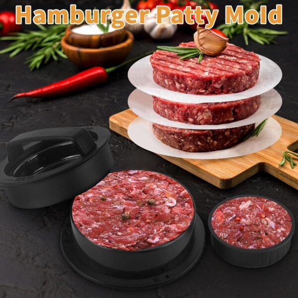 Blackstone Breakfast Kit Pancake Batter Dispenser 9PCS Griddle Accessories Set - Included Pancake Batter Dispenser Bacon Press Egg Rings Hamburger Press Patty Maker Brush and Oil Separating Paper - Image 4