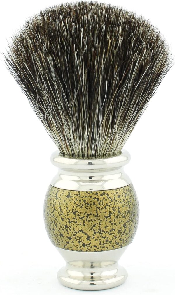 Haryali London Mens Shaving Kit, 5pc Shaving Brush Set, Gold Antique, Grooming Set, Badger Hair Shaving Brush, Double Edge Safety Razor, Shaving Soap and Stainless Steel Bowl, Aftershave Alum Stick - Image 7