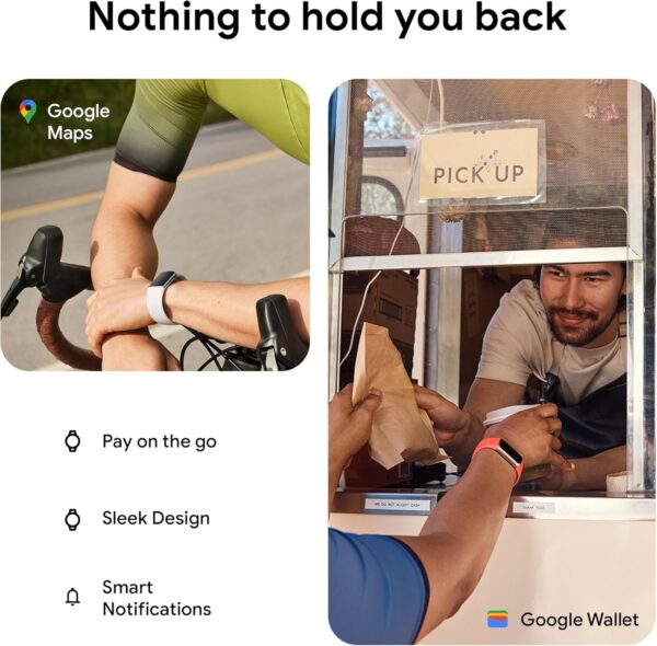Google Fitbit Charge 6 Activity Tracker with 6-months Premium Membership Included, 7 days battery life and Google Wallet and Google Maps, Porcelain / Silver Aluminium - Image 7