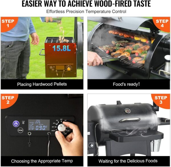 Portable Charcoal Grill BBQ with Cart - Heavy Duty 53-inch Outdoor Cooking Equipment - Image 6