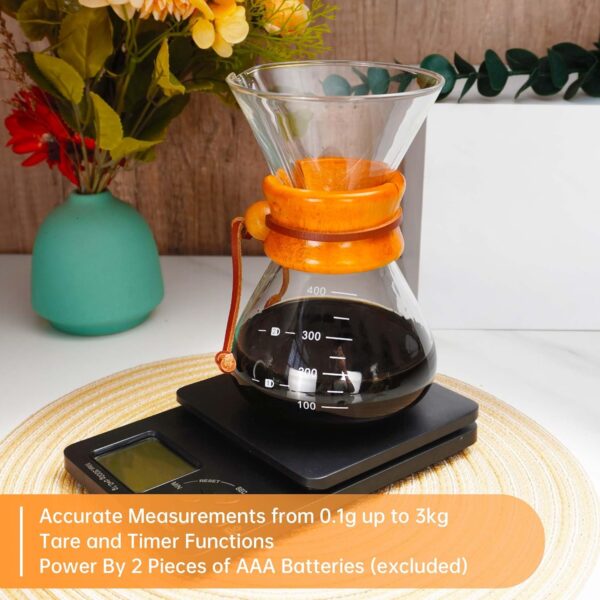 Pour Over Coffee Kit, Coffee Maker Set, All in One Hand Drip Coffee Set, Coffee Grinder Manual Set, Ideal for Anniversary Birthday Gift - Image 7