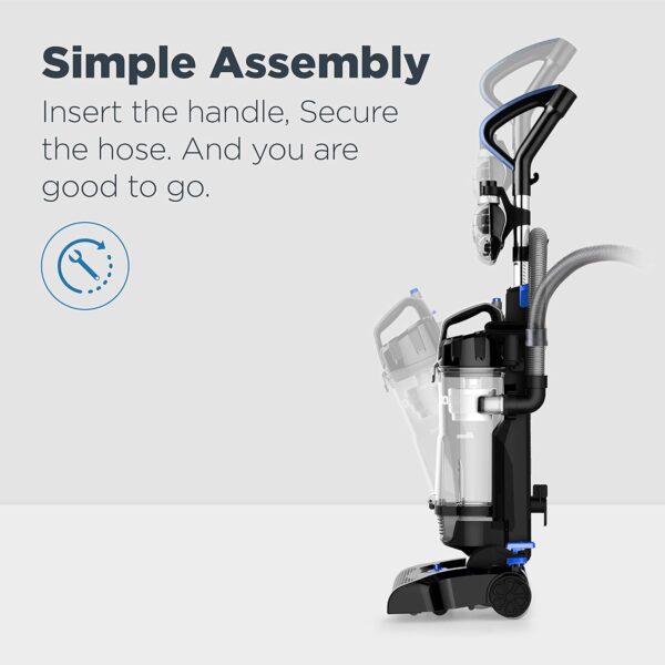EUREKA NEU181A, PowerSpeed Bagless Upright Vacuum Cleaner, Black, Pet Turbo - Image 10
