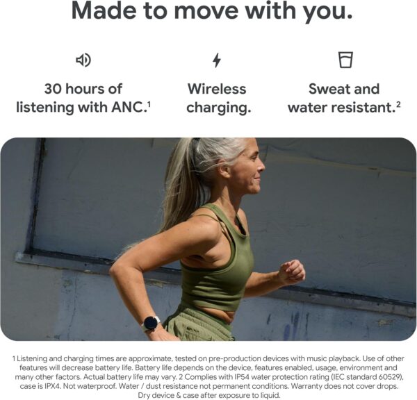 Google Pixel Buds Pro 2 - Wireless Earbuds with Active Noise Cancellation – Bluetooth Headphones - Hazel - Image 9