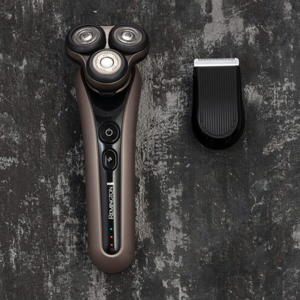 Remington X7 Limitless Men's Electric Shaver (Cordless, Wet & Dry, Rotary Shaver, 360° PivotBall, Flexible Shaving Heads, Detail Trimmer, Turbo Mode, USB, 60-Minute Usage, 90-Minute Charge) XR1770 - Image 9