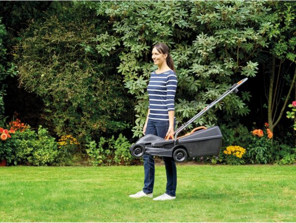 Black+Decker BEMW351GL2 Electric Lawnmower/Trimmer Kit (1,000 W, 32 cm Cutting Width, Triple Axial Cutting Height Adjustment, 35 L Grass Catcher Container, Includes 200 W Single-Handed Grass Trimmer) - Image 5