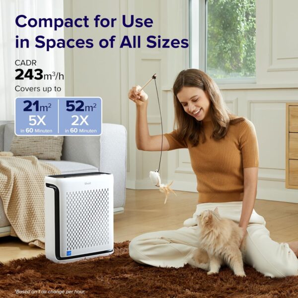 LEVOIT Smart HEPA Air Purifiers for Home Bedroom 104m², Washable Filter with Pet Mode & Smart Wifi Air Purifier for Home Bedroom 100m², CADR 240m³/h, HEPA Filter with Real Time - Image 4