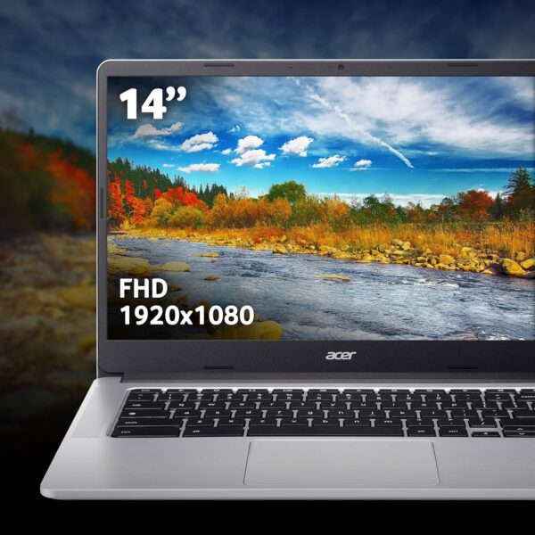 Acer Chromebook 314 CB314-3H Laptop - Intel Celeron N4500, 4GB, 64GB eMMC, Integrated Graphics, 14" Full HD, Google Chrome OS, Silver - Image 4