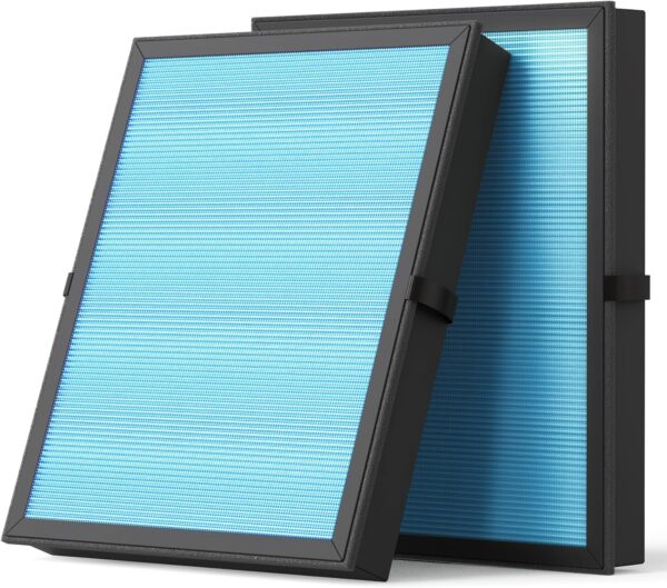 2 Pack MK04 MG04JH Air Filter Replacement Compatible with AROEVE MK04 MG04JH Air Purifier, 4-in-1 High-Efficiency H13 HEPA, remove dust, pollen, lint, pet dander, smoke, VOCs - Image 2