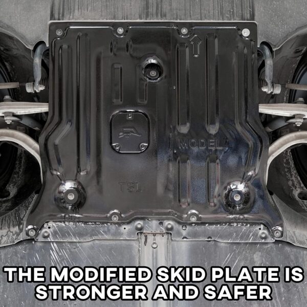 KEWISAUTO Front Skid Plate for Tesla Model 3 / Model Y, Splash Shield Cover Under Engine Guard Cover Chassis Guard Plates for Tesla 2017-2024 / 2020-2024 Accessories - Image 6