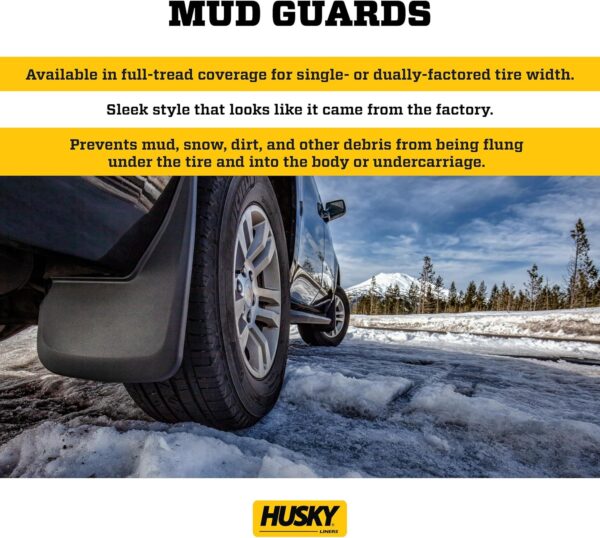 Husky Liners 58391 Black Front Mud Guard (Fits 15-17 Edge will not fit sport models), 1 Pack - Image 3